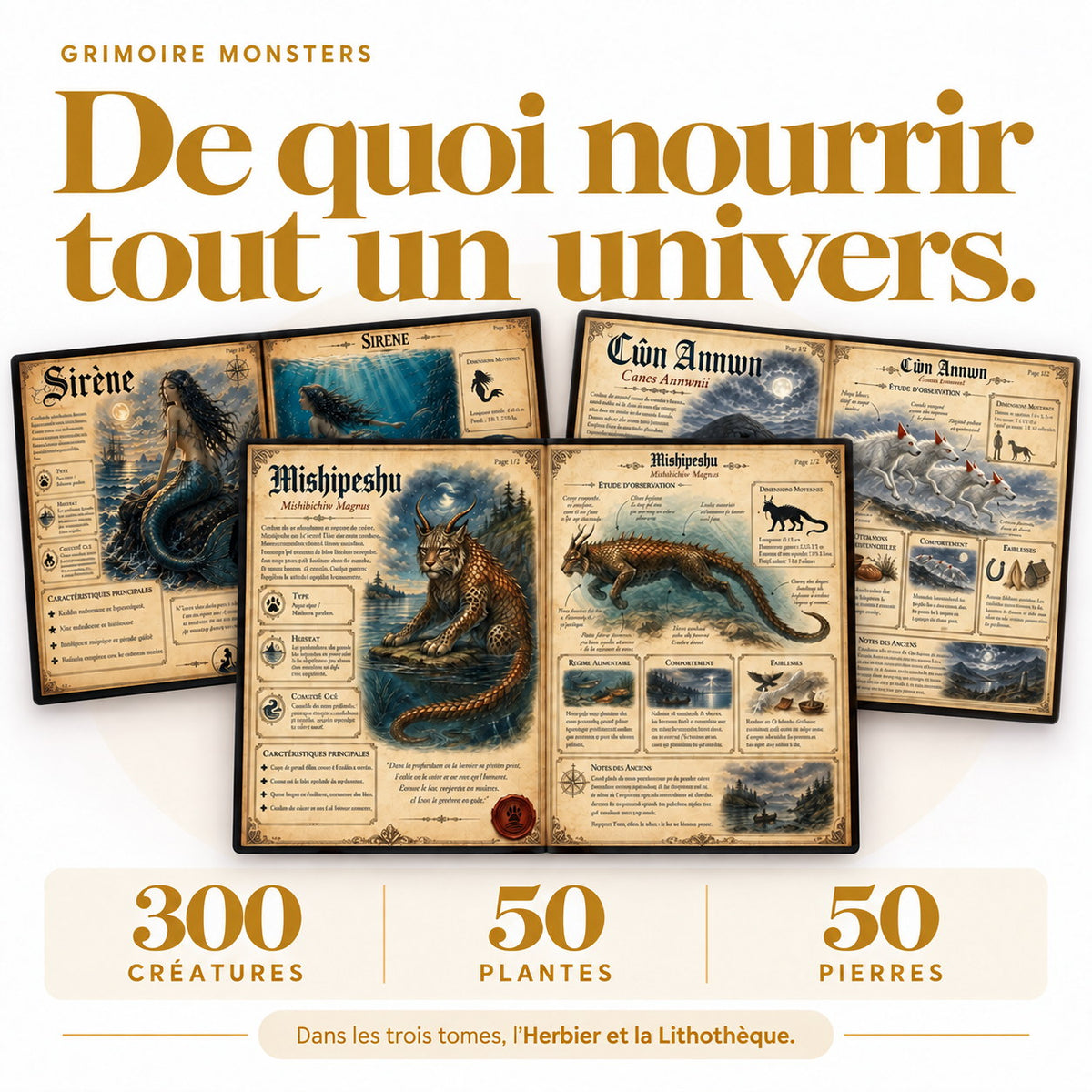 06 - 300 creatures, 50 plantes, 50 pierres